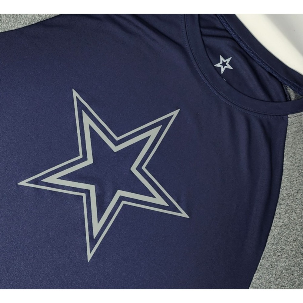 Dallas‎ Cowboys Authentic Performance Shirt Men's XL Blue Star Logo Short Sleeve